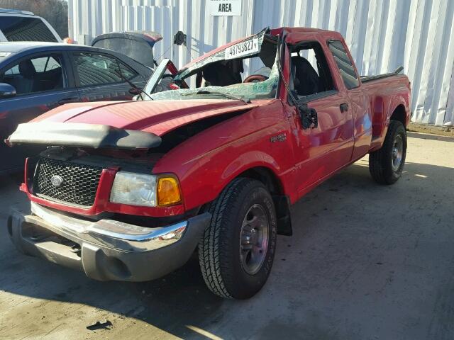 1FTZR15U71PA68058 - 2001 FORD RANGER SUP RED photo 2