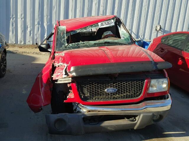 1FTZR15U71PA68058 - 2001 FORD RANGER SUP RED photo 9