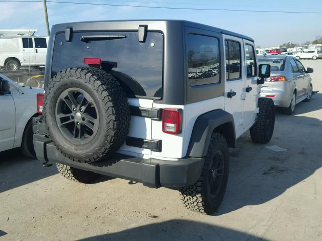 1C4BJWDG1HL560667 - 2017 JEEP WRANGLER U WHITE photo 4