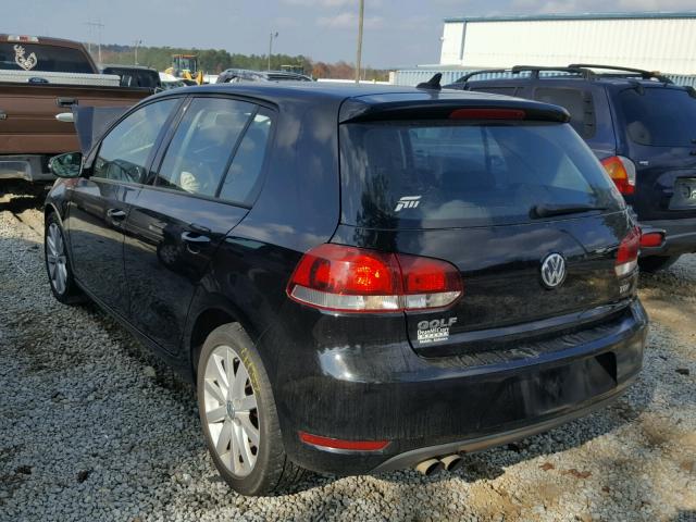 WVWDM7AJ6AW249925 - 2010 VOLKSWAGEN GOLF BLACK photo 3