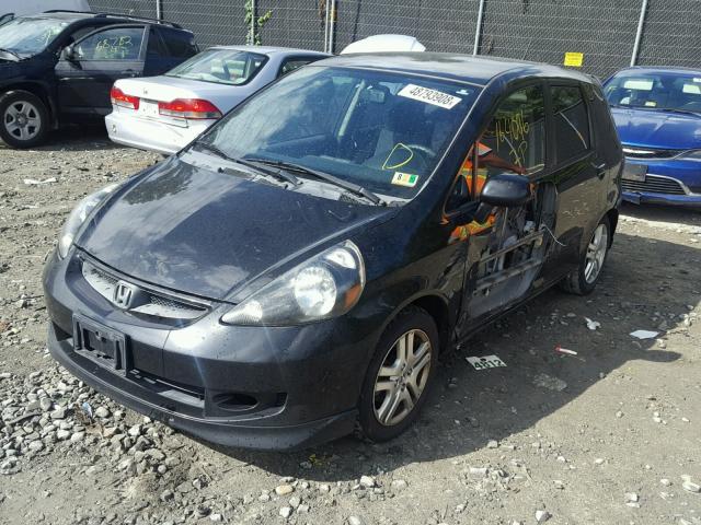 JHMGD37607S061702 - 2007 HONDA FIT S 黑色 照片 2