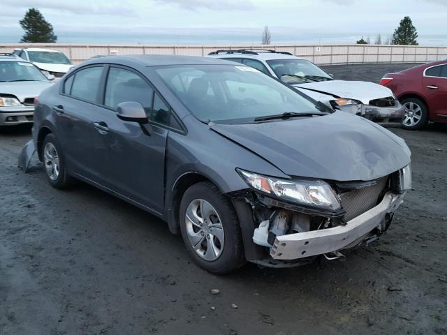 2HGFB2F50DH522357 - 2013 HONDA CIVIC LX CHARCOAL photo 1