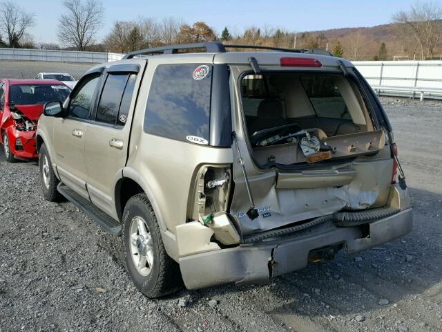 1FMZU73E22ZB96108 - 2002 FORD EXPLORER X GOLD photo 3