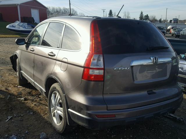 5J6RE4H77BL073413 - 2011 HONDA CR-V EXL 棕色 照片 3