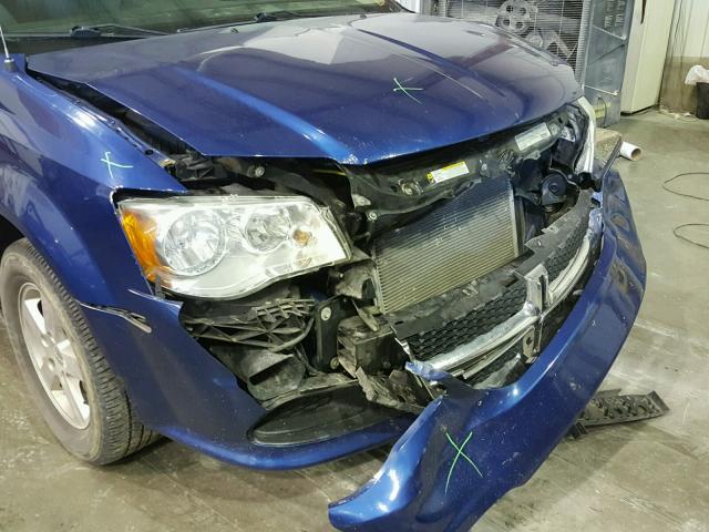 2D4RN3DG4BR774135 - 2011 DODGE GRAND CARA BLUE photo 9