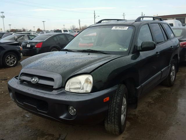 KM8SC13D86U104947 - 2006 HYUNDAI SANTA FE G GREEN photo 2