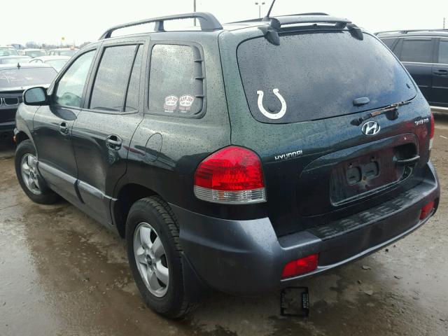 KM8SC13D86U104947 - 2006 HYUNDAI SANTA FE G GREEN photo 3