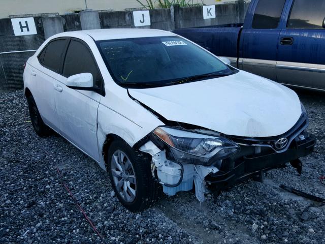 2T1BURHE5GC608162 - 2016 TOYOTA COROLLA L WHITE photo 1