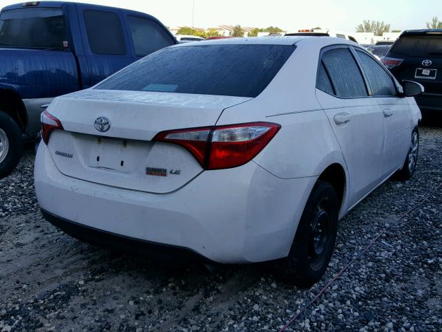 2T1BURHE5GC608162 - 2016 TOYOTA COROLLA L WHITE photo 4