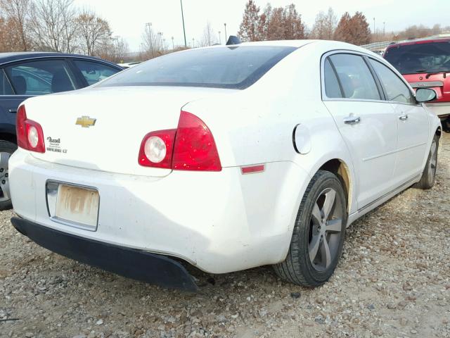 1G1ZC5E0XCF300708 - 2012 CHEVROLET MALIBU 1LT WHITE photo 4