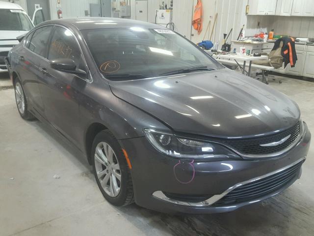 1C3CCCAB0FN715902 - 2015 CHRYSLER 200 LIMITE GRAY photo 1