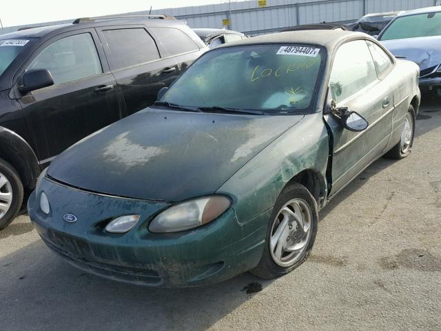 3FAKP1131YR123634 - 2000 FORD ESCORT ZX2 GREEN photo 2