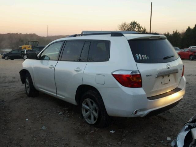 JTEDS41A882006182 - 2008 TOYOTA HIGHLANDER WHITE photo 3