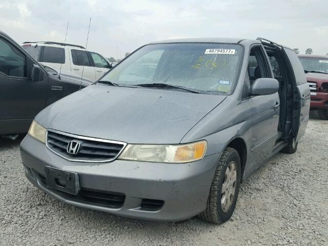 2HKRL18082H513530 - 2002 HONDA ODYSSEY EX GRAY photo 2