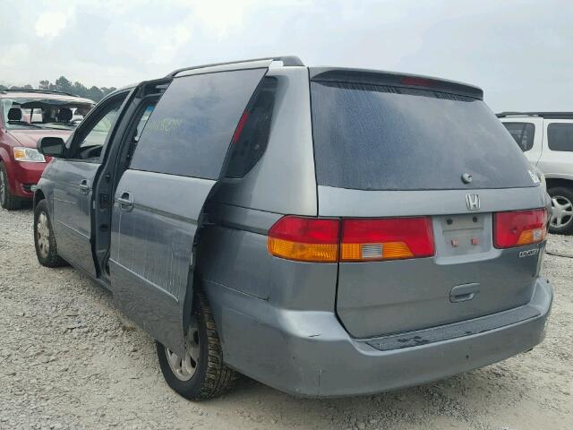 2HKRL18082H513530 - 2002 HONDA ODYSSEY EX GRAY photo 3