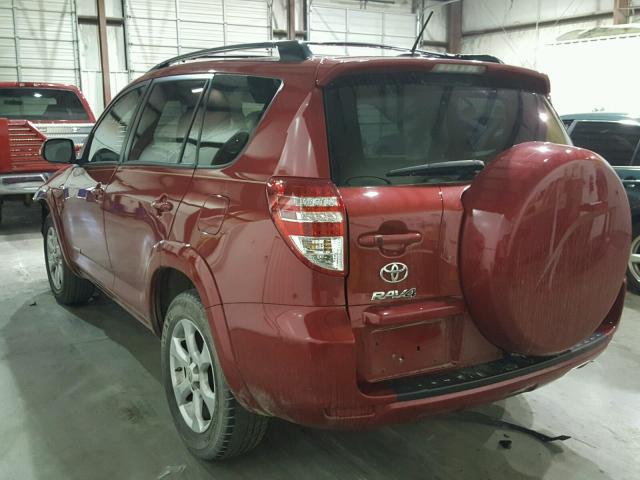 2T3DK4DV6CW067971 - 2012 TOYOTA RAV4 LIMIT RED photo 3