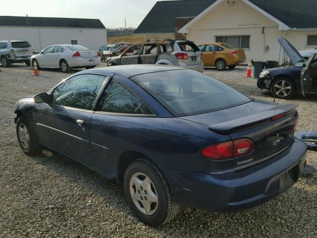 1G1JC124717152053 - 2001 CHEVROLET CAVALIER BLUE photo 3