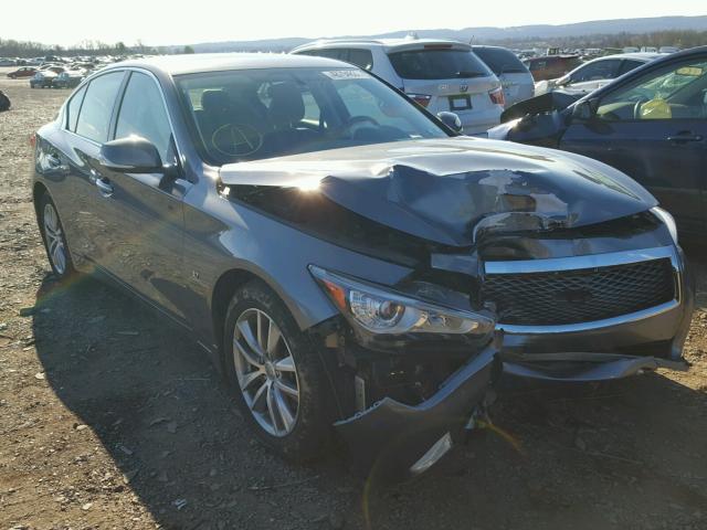 JN1BV7ARXFM397799 - 2015 INFINITI Q50 BASE GRAY photo 1