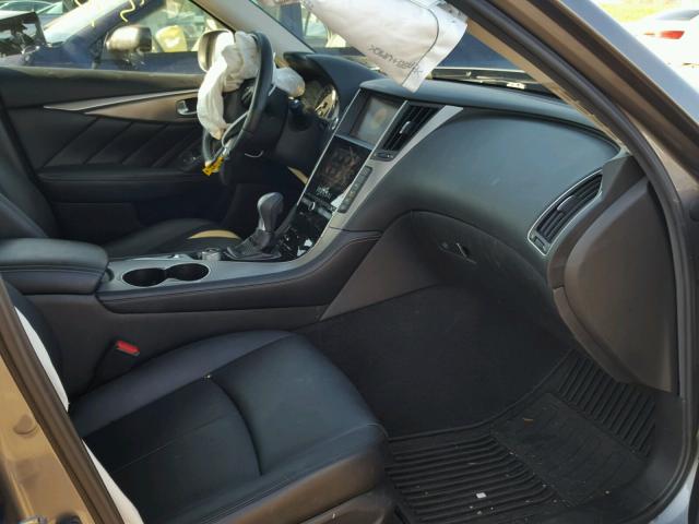 JN1BV7ARXFM397799 - 2015 INFINITI Q50 BASE Gris foto 5