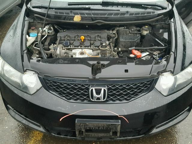 2HGFG12869H510684 - 2009 HONDA CIVIC EX BLACK photo 7