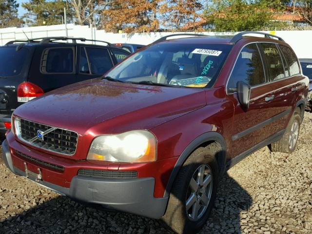 YV1CZ59H941094768 - 2004 VOLVO XC90 BURGUNDY photo 2