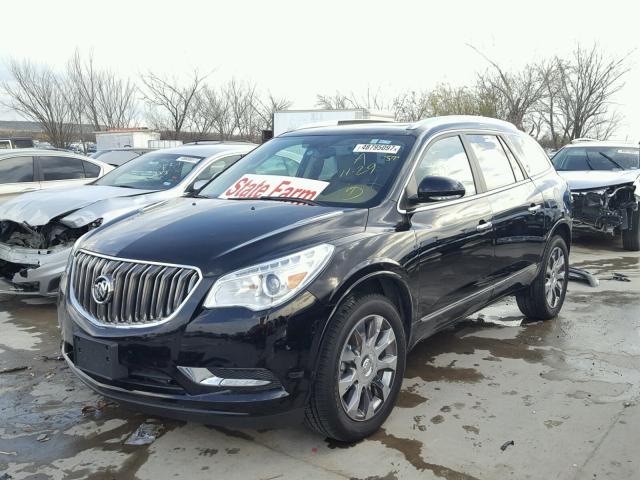 5GAKRBKD8HJ138886 - 2017 BUICK ENCLAVE BLACK photo 2