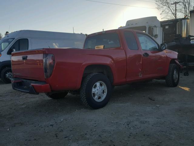 1GCDT196158186176 - 2005 CHEVROLET COLORADO RED photo 4