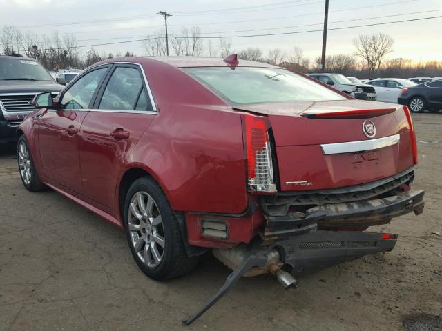 1G6DG5E56C0115420 - 2012 CADILLAC CTS LUXURY RED photo 3