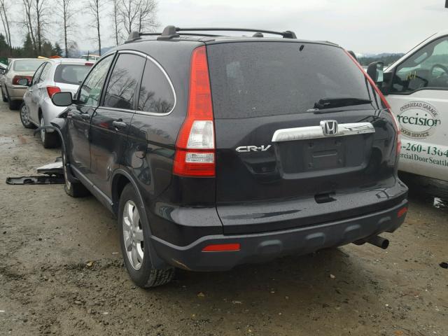 JHLRE48518C060804 - 2008 HONDA CR-V EX BLACK photo 3