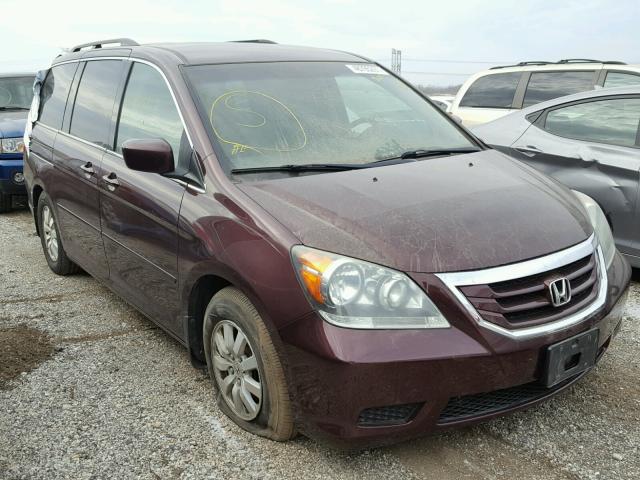 5FNRL38438B115289 - 2008 HONDA ODYSSEY EX PURPLE photo 1