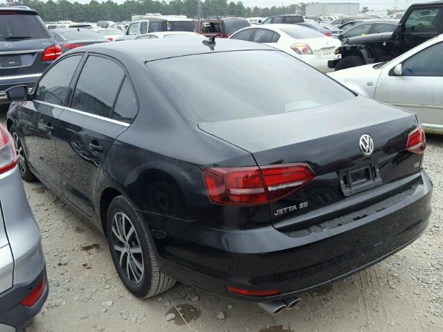 3VWDB7AJ0HM236097 - 2017 VOLKSWAGEN JETTA SE BLACK photo 3