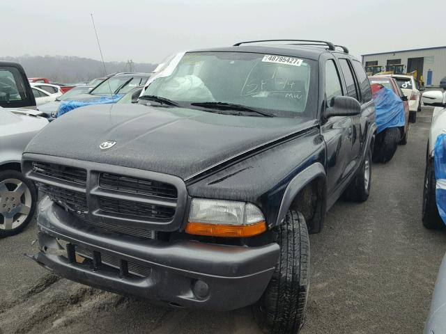 1B4HS38N52F164419 - 2002 DODGE DURANGO SP BLACK photo 2