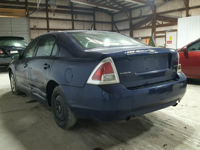 3FAHP07157R128411 - 2007 FORD FUSION SE BLUE photo 3