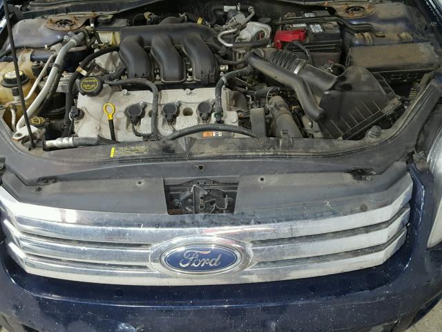 3FAHP07157R128411 - 2007 FORD FUSION SE BLUE photo 7