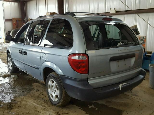 1D4GP25R13B273344 - 2003 DODGE CARAVAN SE BLUE photo 3