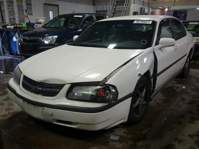 2G1WF52E659219324 - 2005 CHEVROLET IMPALA WHITE photo 2