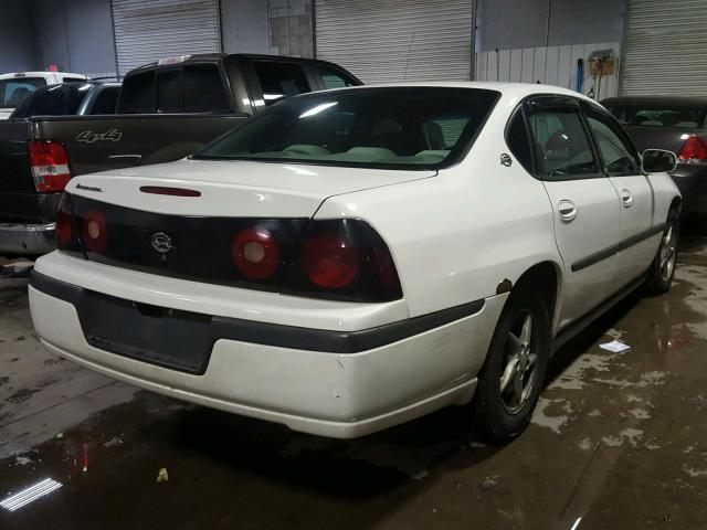 2G1WF52E659219324 - 2005 CHEVROLET IMPALA WHITE photo 4