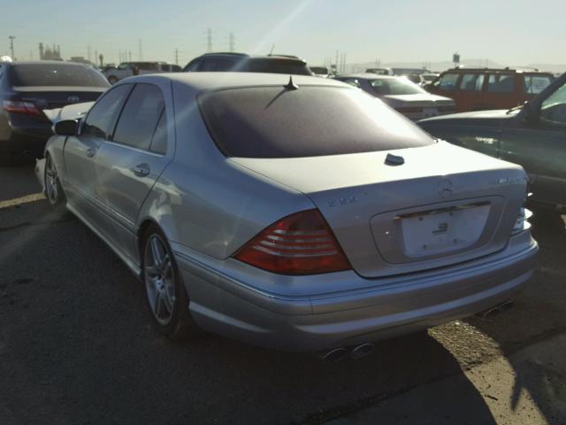 WDBNG74J75A443694 - 2005 MERCEDES-BENZ S 55 AMG GRAY photo 3