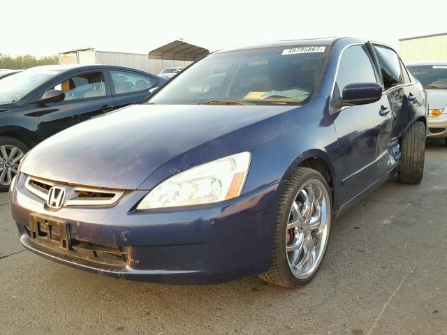 JHMCM56603C077592 - 2003 HONDA ACCORD EX BLUE photo 2