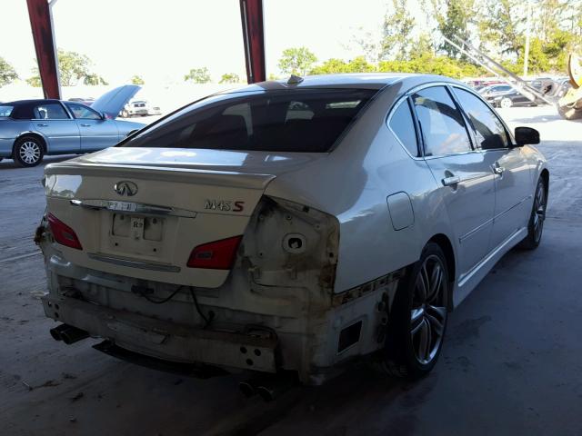 JNKBY01E09M700102 - 2009 INFINITI M45 BASE WHITE photo 4