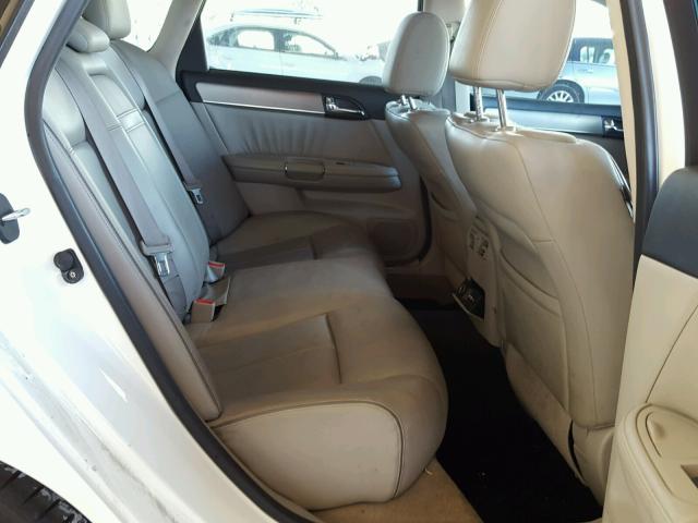 JNKBY01E09M700102 - 2009 INFINITI M45 BASE WHITE photo 6