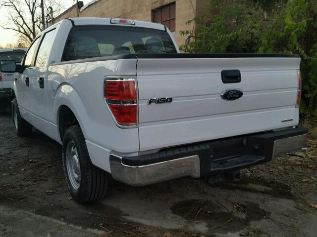 1FTEW1CM6EKE52698 - 2014 FORD F150 SUPER WHITE photo 3