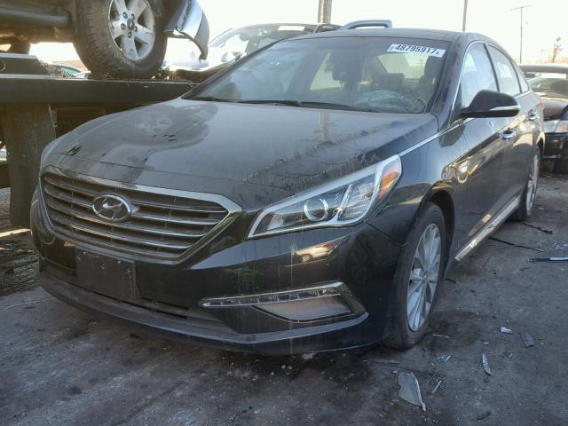 5NPE34AF6FH084652 - 2015 HYUNDAI SONATA SPO BLACK photo 2