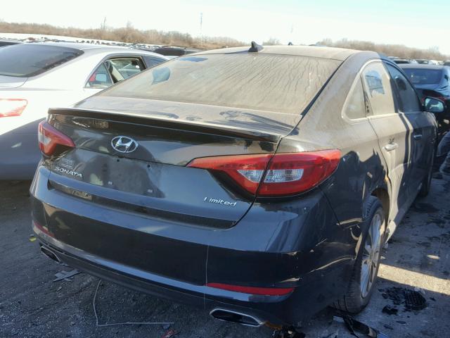 5NPE34AF6FH084652 - 2015 HYUNDAI SONATA SPO BLACK photo 4