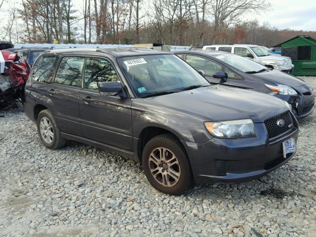 JF1SG66628G726745 - 2008 SUBARU FORESTER S BLACK photo 1