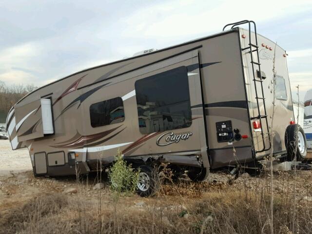 4YDF27R21EV506915 - 2014 HIGH 5TH WHEEL BROWN photo 3