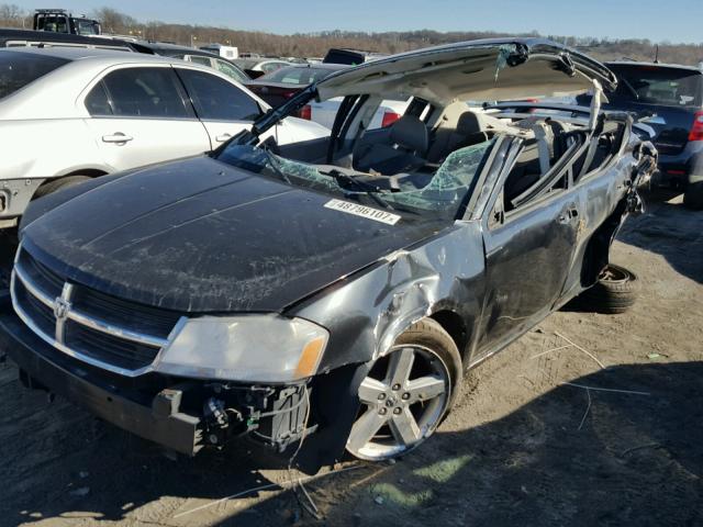 1B3LC56R58N604411 - 2008 DODGE AVENGER SX BLACK photo 2