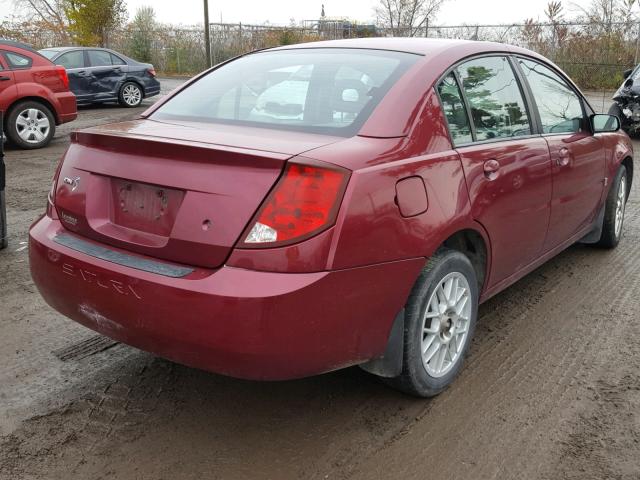 1G8AJ52FX4Z182138 - 2004 SATURN ION LEVEL BURGUNDY photo 4