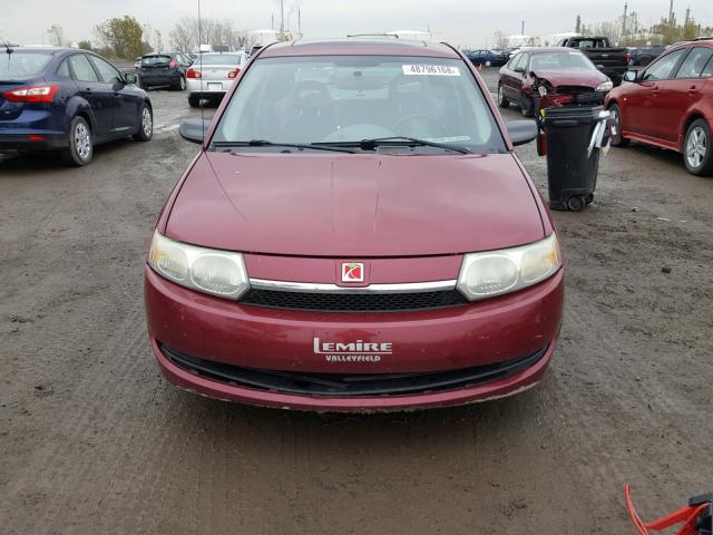 1G8AJ52FX4Z182138 - 2004 SATURN ION LEVEL BURGUNDY photo 9