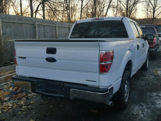 1FTEW1CM9EKF27295 - 2014 FORD F150 SUPER WHITE photo 4